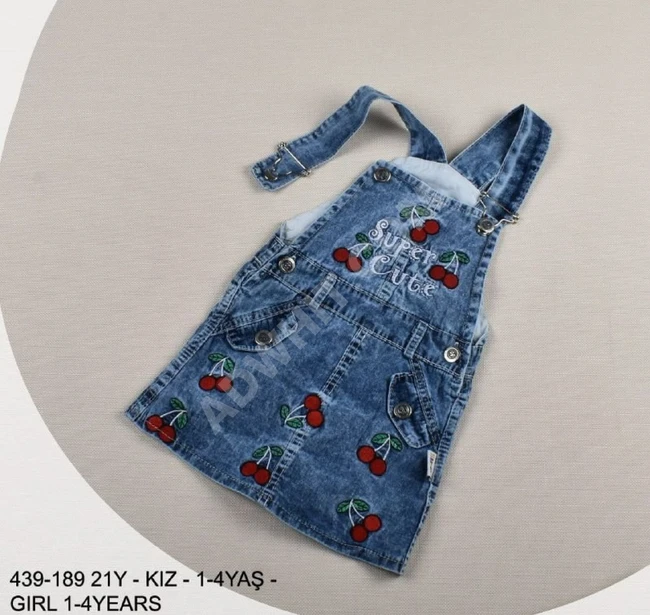 فستان جينز بناتي بأشكال مختلفة 