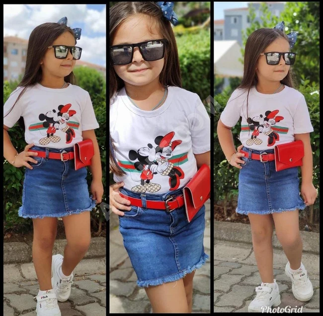 طقم بناتي قطعتين