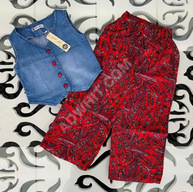 طقم بناتي قطعتين