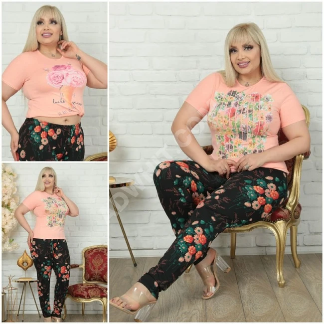 بيجاما نسائية مقاسات كبيرة 