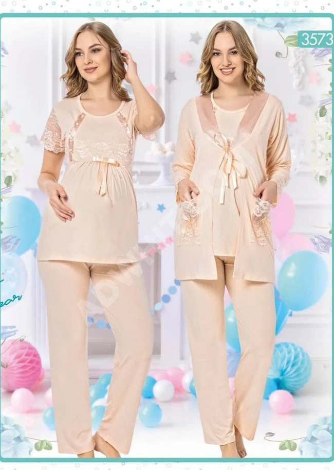 بيجامات حوامل بأشكال والوان مختلفة