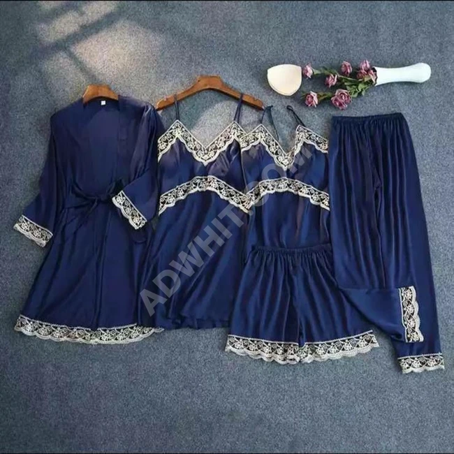 بيجاما نوم نسائية خمس قطع 