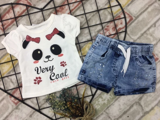 طقم بناتي صيفي 