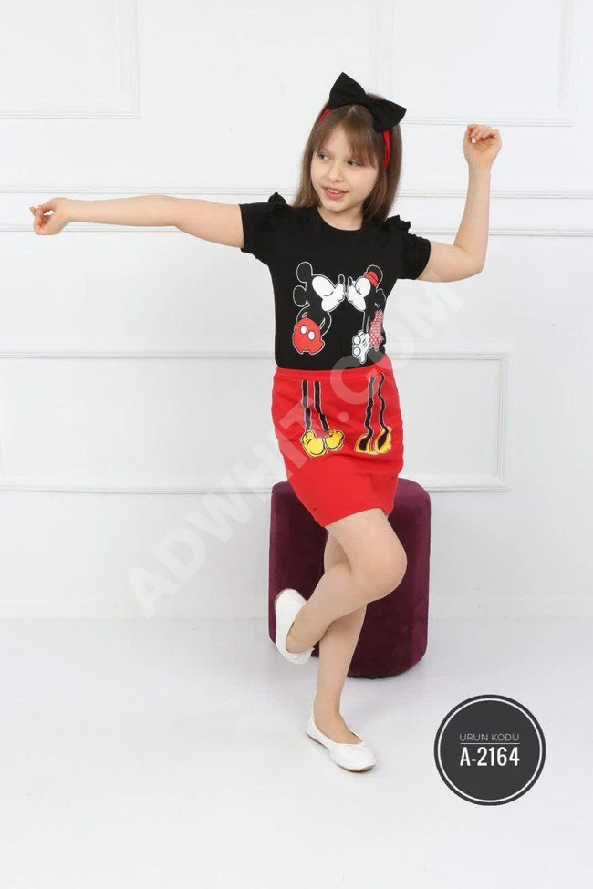 طقم بناتي ثلاث قطع 