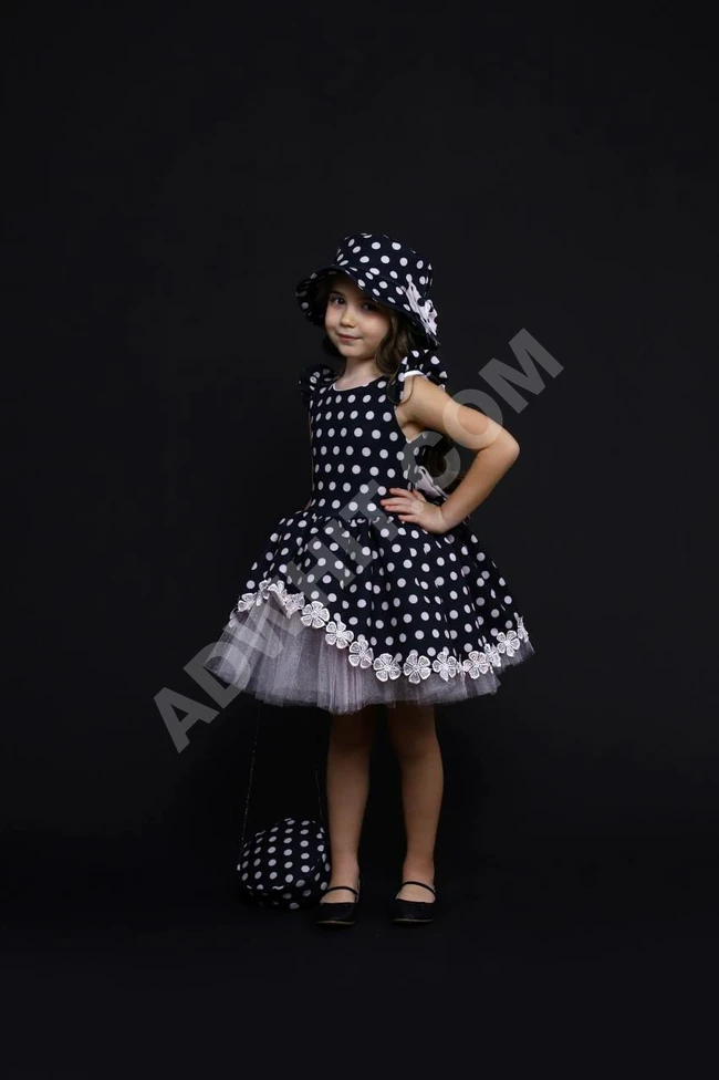 فستان بناتي مع شنطة 