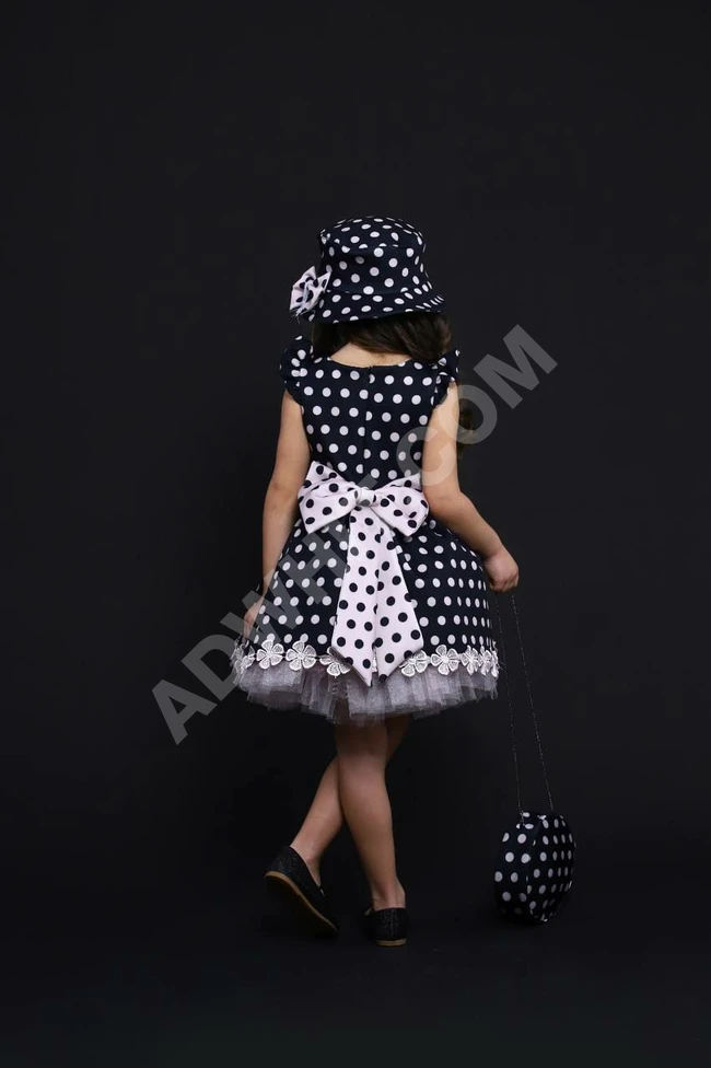 فستان بناتي مع شنطة 