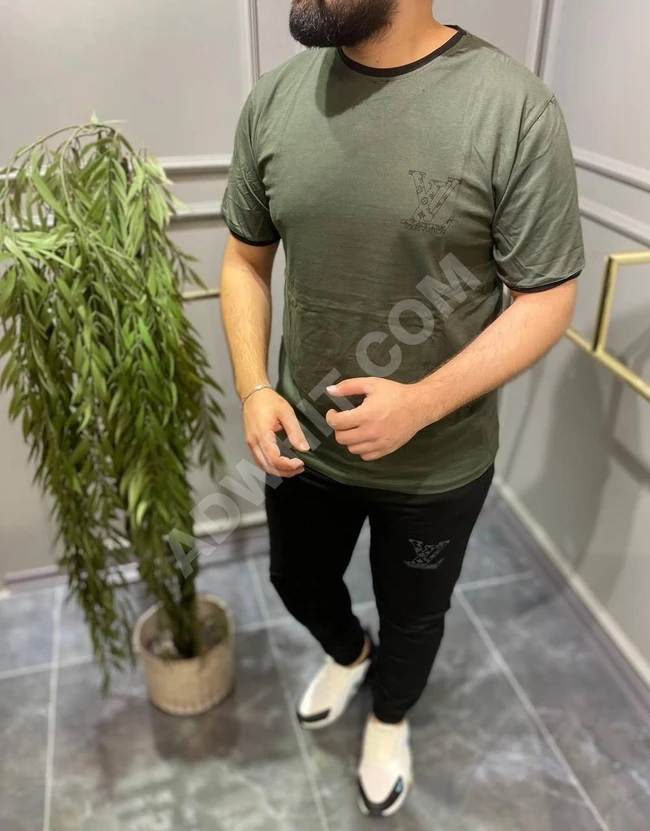 بيجاما رجالية قطعتين مقاسات كبيرة