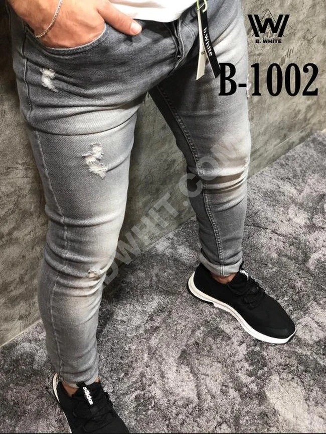 بنطال جينز رجالي طويل