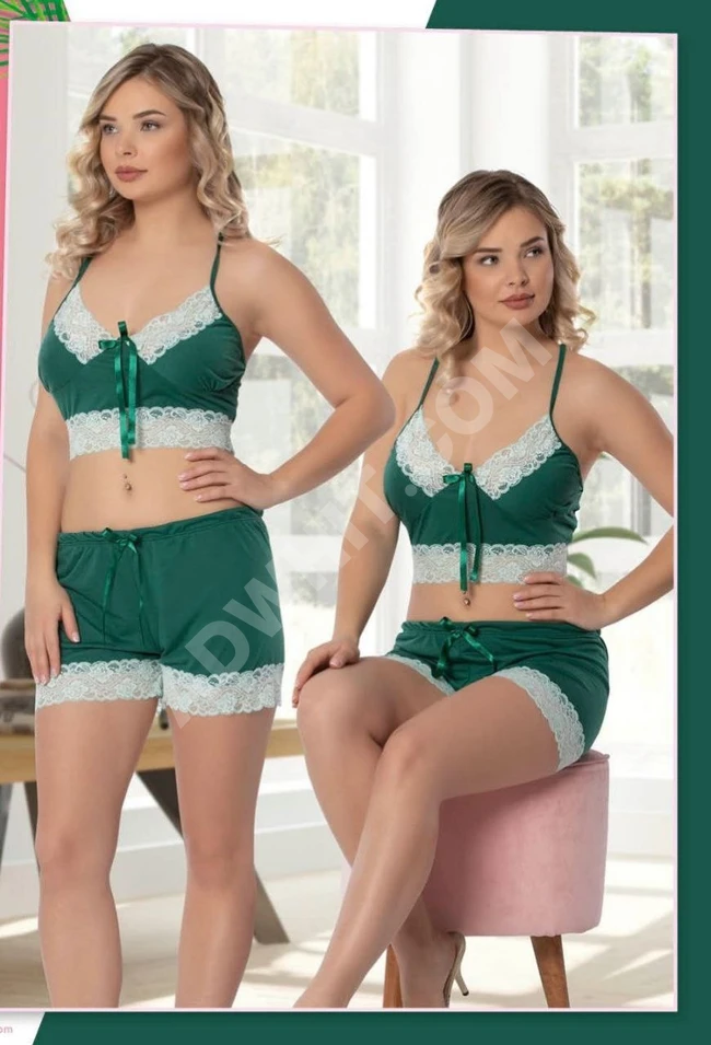 بيجاما نوم نسائية قطعتين 