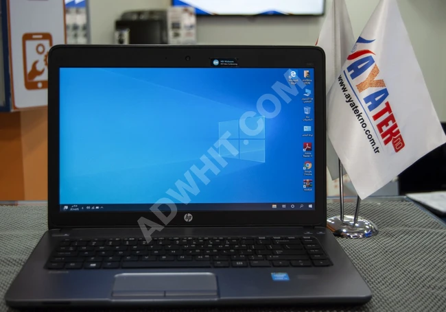 HP ProBook  الفئة الأفخم لرجال الأعمال التي تتحمل ضغط العمل  مع شاشة بقياس 14 مقاومة للخدش مع مستشعر لبصمة الإصبع   الجهاز مستعمل استعمال بسيط بنضافة تامة