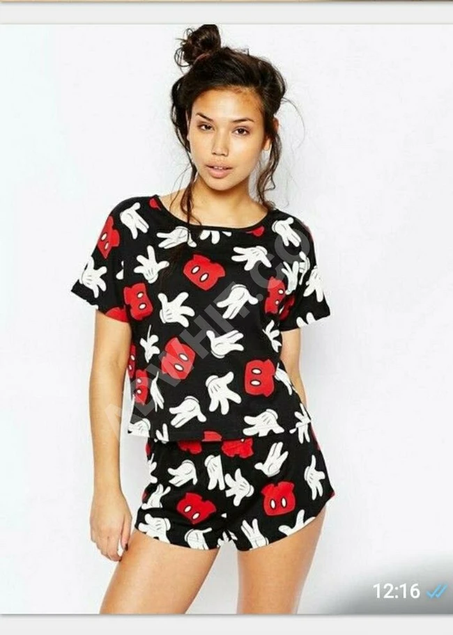 بيجاما شورت نسائية بأشكال مختلفة 