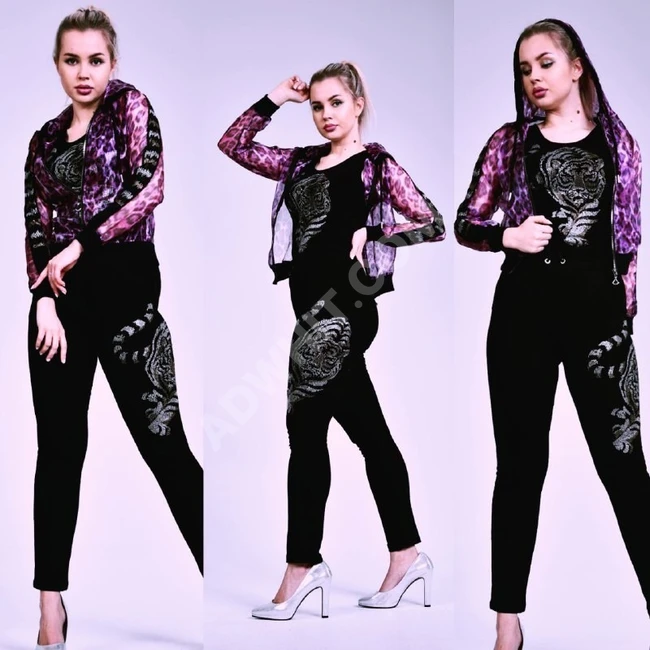 بيجاما نسائية ثلاث قطع