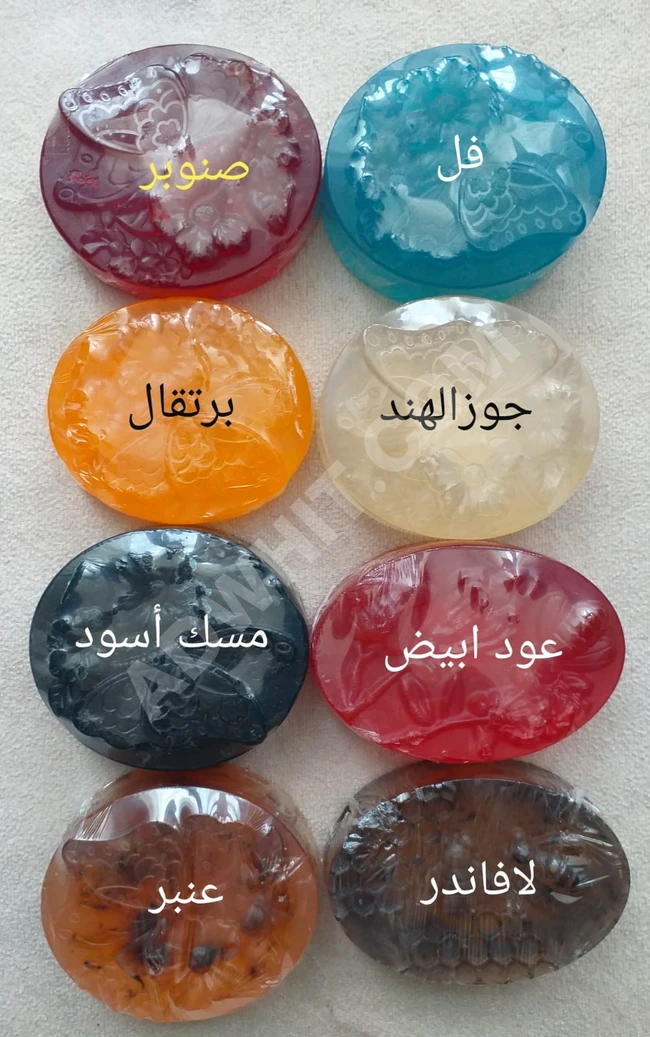 صابون جليسيرين طبيعي - المناسب لجميع أنواع البشرة (( الحساسة خاصة ً )).