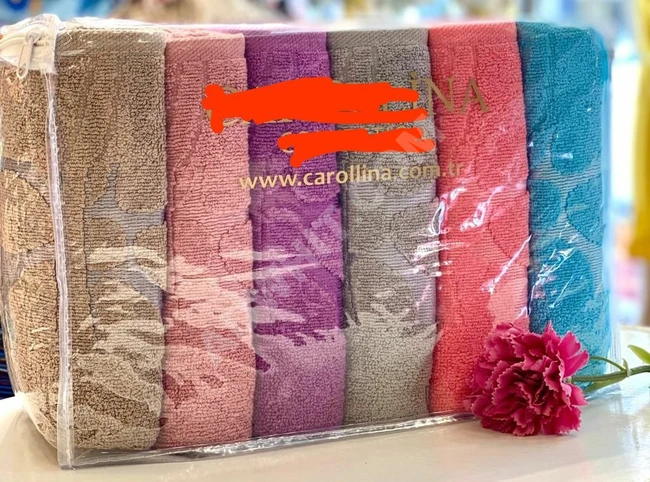 بشكير الوجه عدد 6 قطع