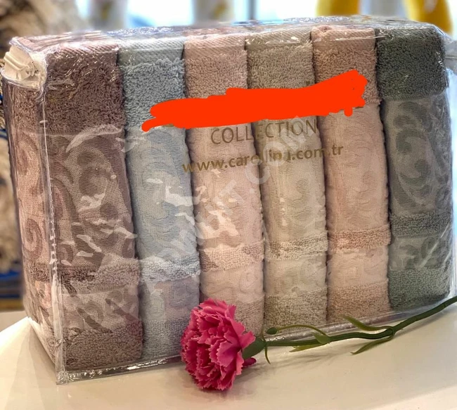 بشكير الوجه عدد 6 قطع