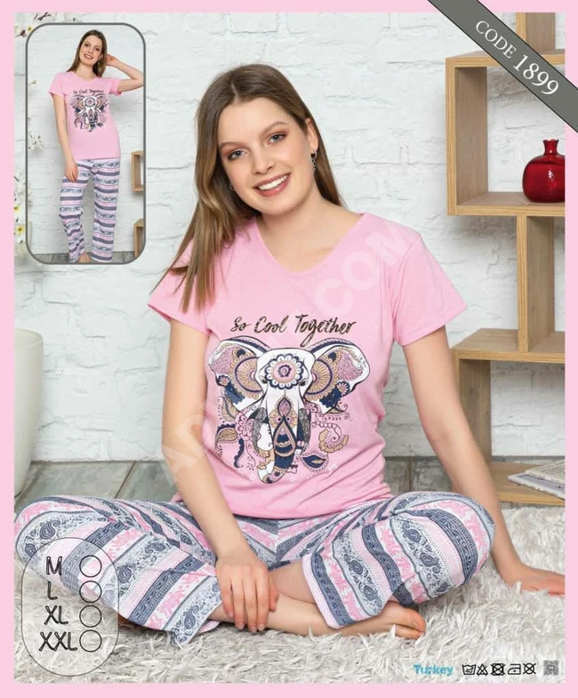 بيجاما نوم نسائية بأشكال مختلفة 