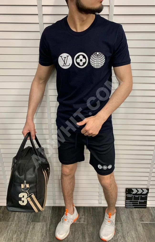 طقم رجالي شورت مع تيشرت
