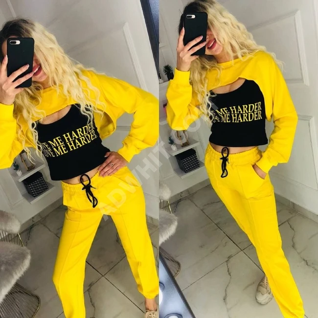 بيجاما ثلاث قطع نسائية 