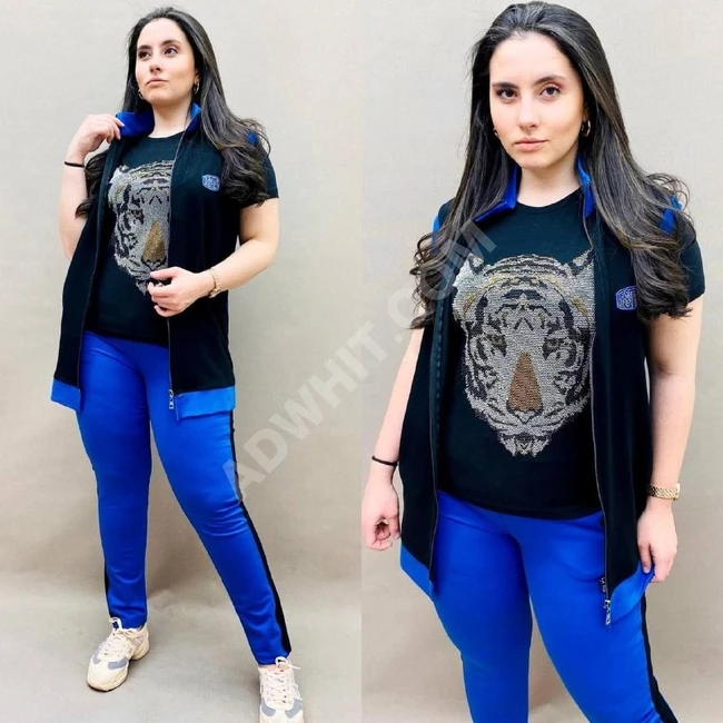 بيجاما نسائية ثلاث قطع 