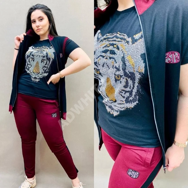 بيجاما نسائية ثلاث قطع 