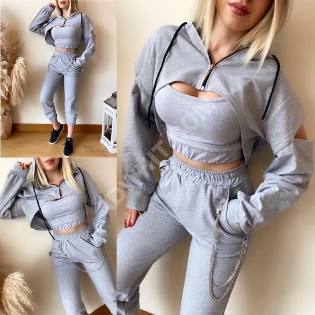 بيجاما ثلاث قطع نسائية 