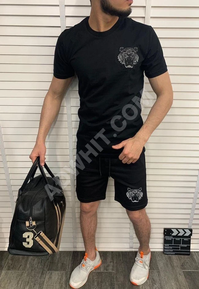طقم سبور رجالي كنزة مع شورت 