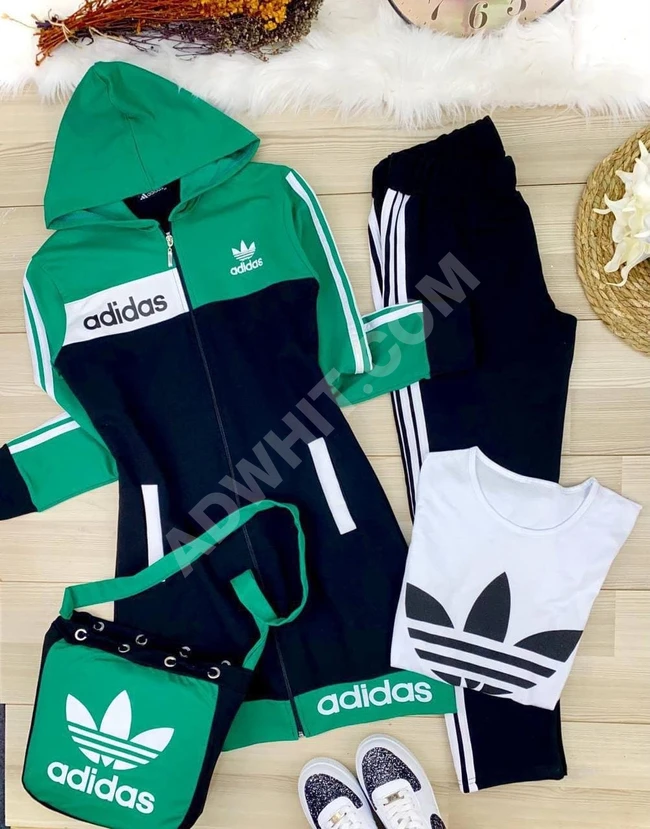 بيجاما ثلاث قطع مع حقيبة 