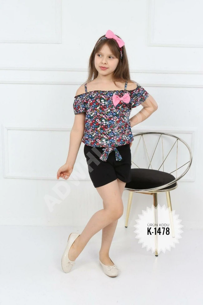 طقم بناتي قطعتين