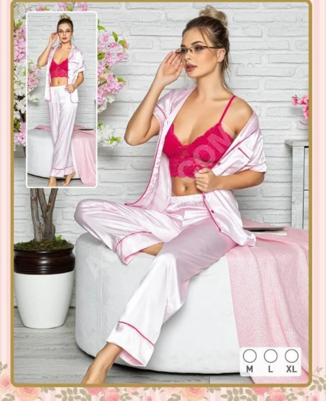 بيجاما نسائية حرير ساتان