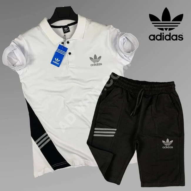 طقم شورت مع كنزة رجالية 