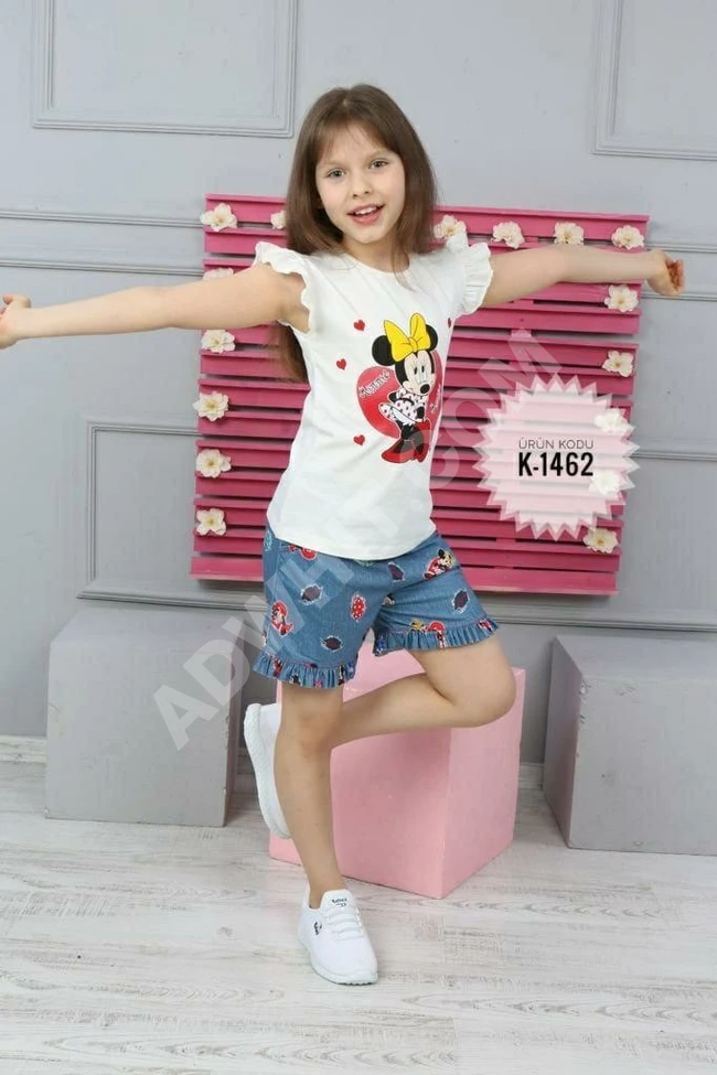 طقم بناتي صيفي 