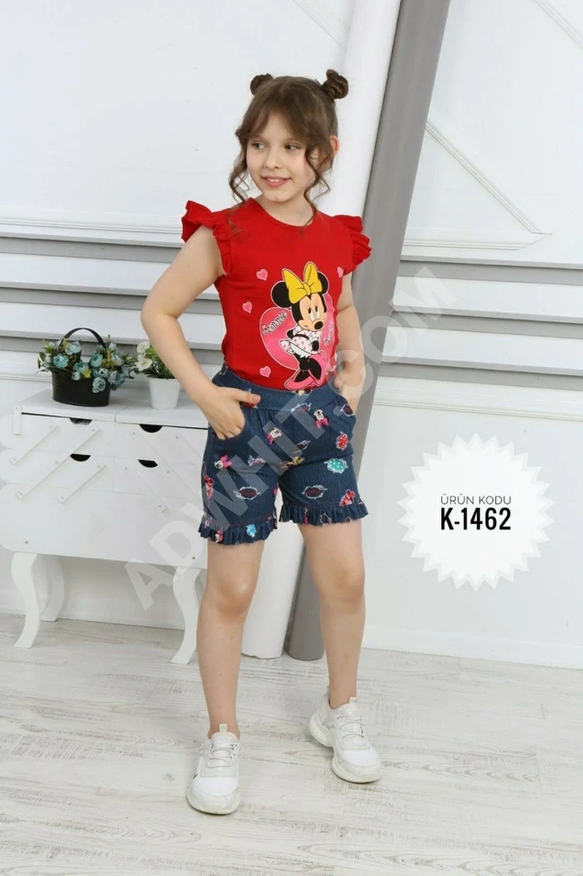 طقم بناتي صيفي 