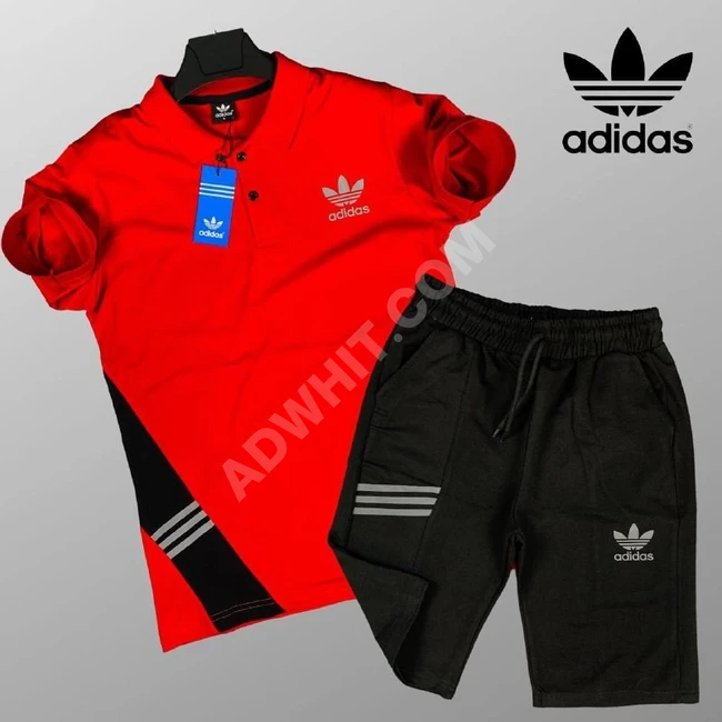 طقم رجالي شورت مع كنزة 