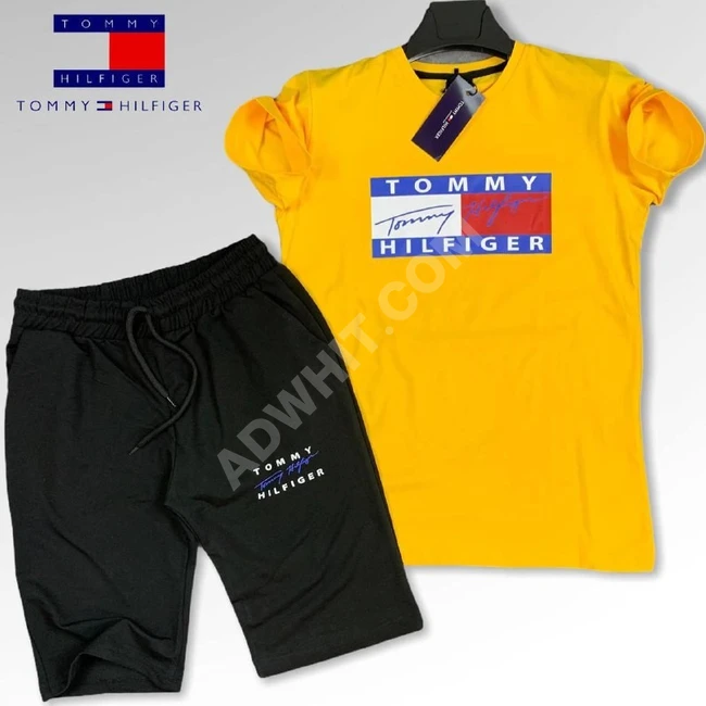 طقم رجالي شورت مع كنزة