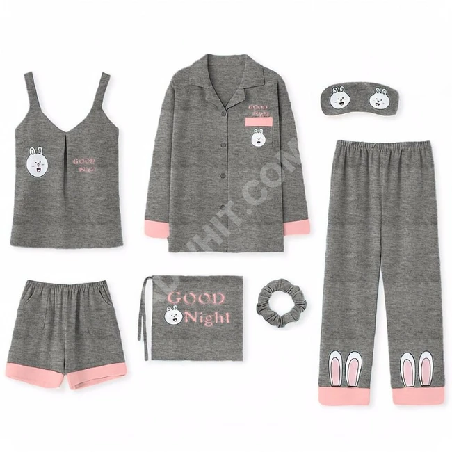بيجاما نوم نسائية سبع قطع