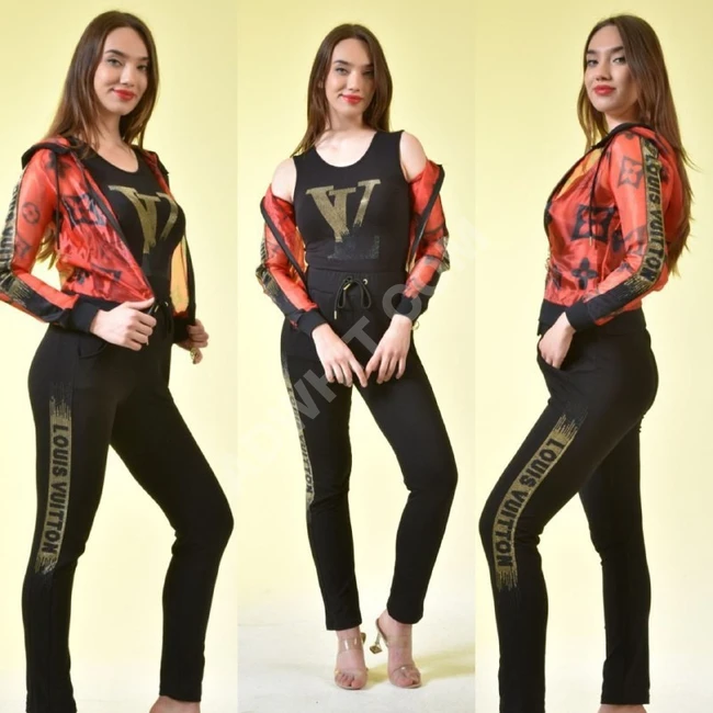 بيجاما نسائية ثلاث قطع 