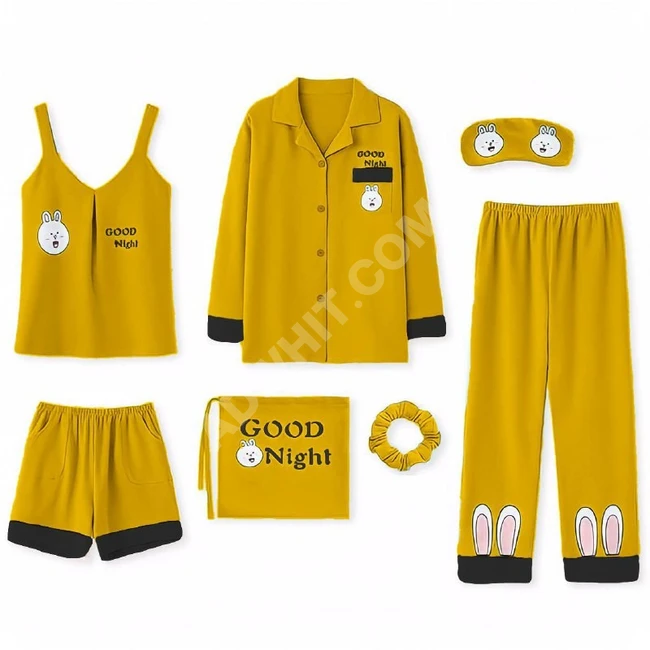 بيجاما نوم نسائية سبع قطع