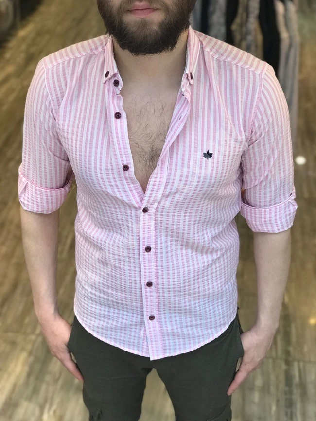 قميص رجالي بألوان متعددة 