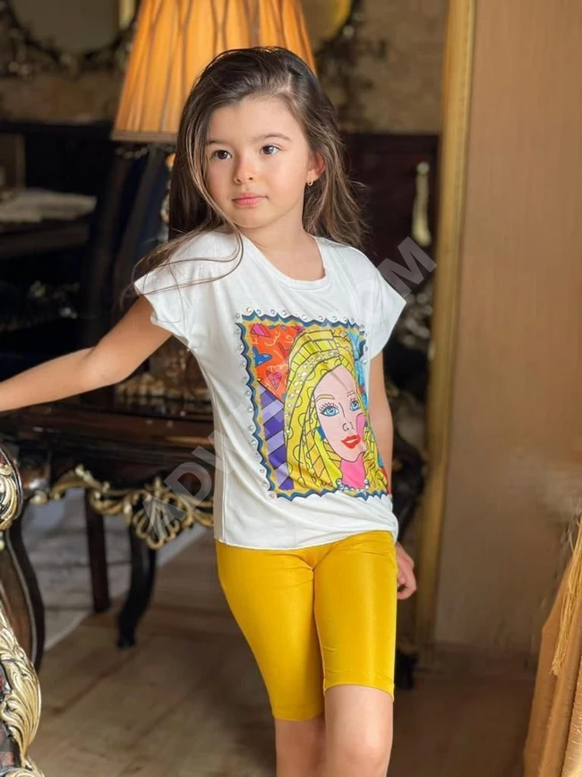 طقم بناتي صيفي 