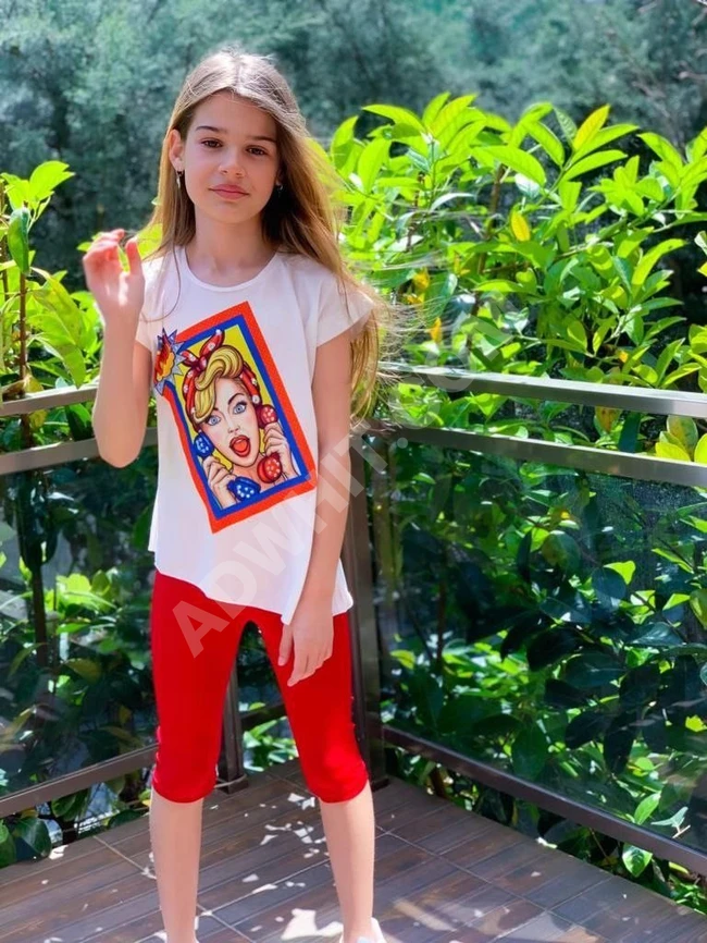 طقم بناتي صيفي 