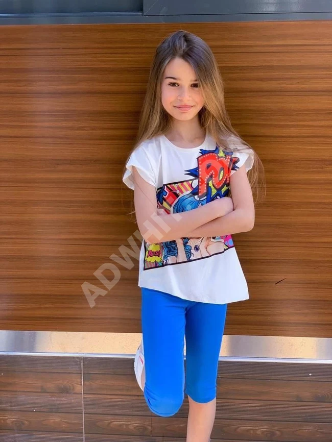 طقم بناتي صيفي 