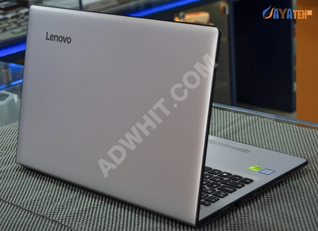 Lenovo ideapad 310  مع كاصة فضية بالكامل فخمة جداً و نظام صوتي مميز من Dolby مناسب جداً لأغراض التعليم عن بعد و للمصممين