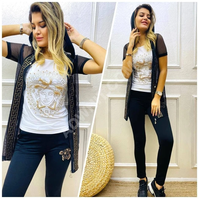 بيجاما نسائية ثلاث قطع 