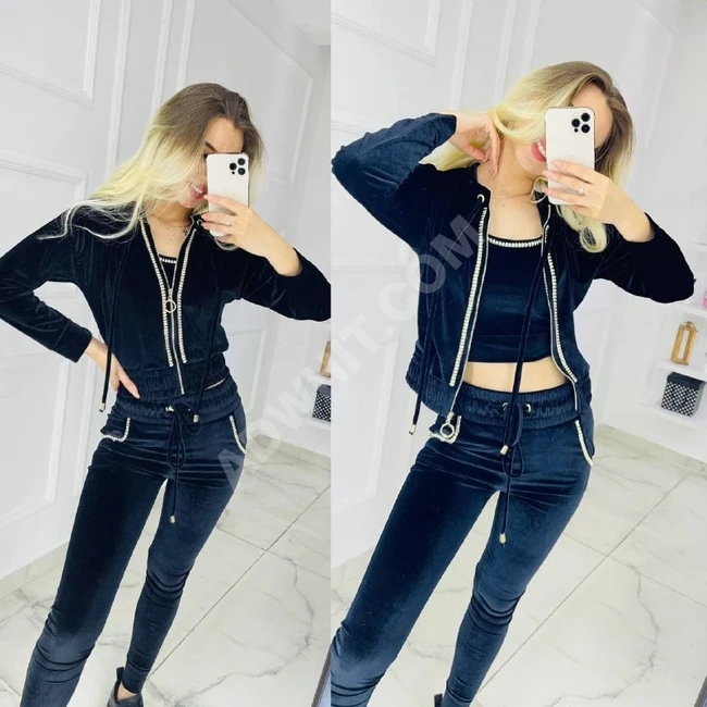 بيجاما نسائية ثلاث قطع 