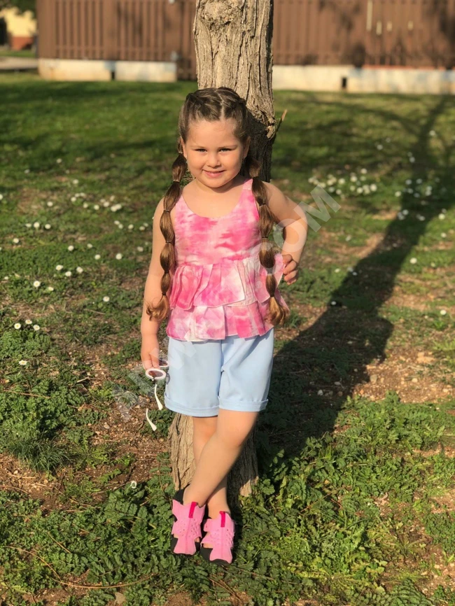 طقم بناتي صيفي 