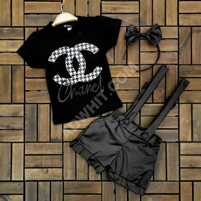 طقم بناتي ثلاث قطع 