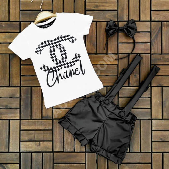 طقم بناتي ثلاث قطع 