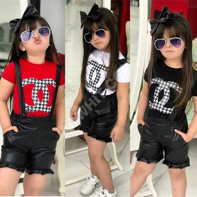 طقم بناتي ثلاث قطع 