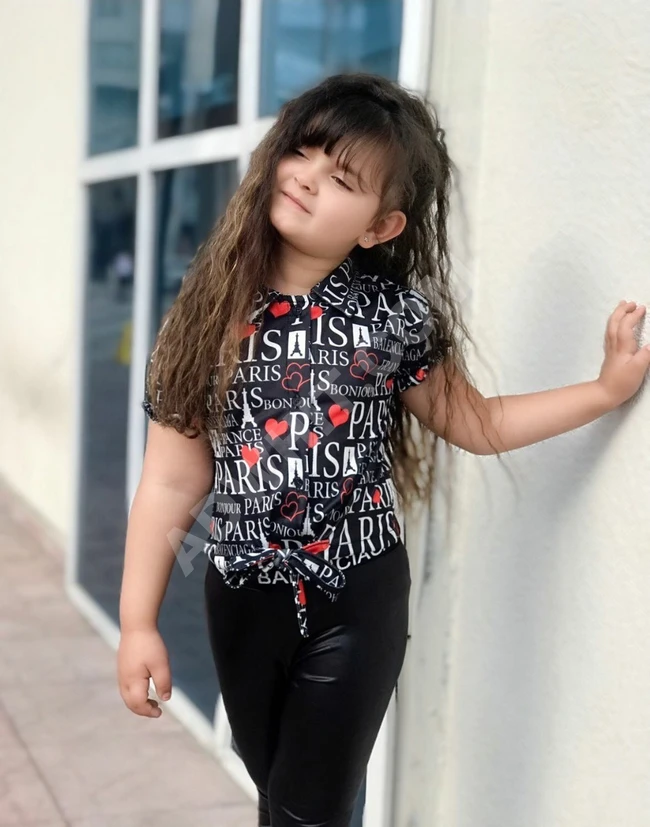 طقم بناتي قطعتين