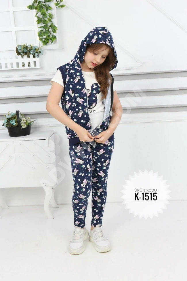 بيجاما بناتي ثلاث قطع 